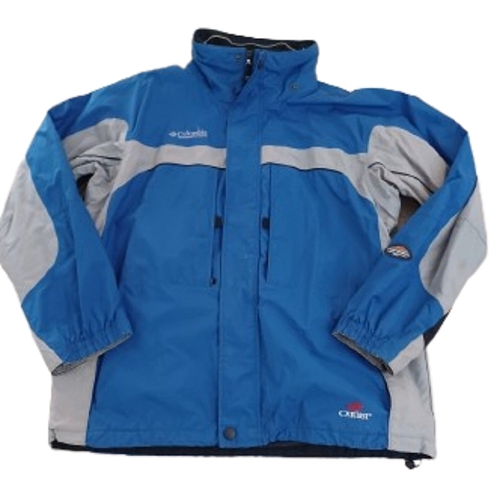 Vintage Columbia Interchange 3-in-1 Ski Jacket Shell – Blue/Gray Men's Large